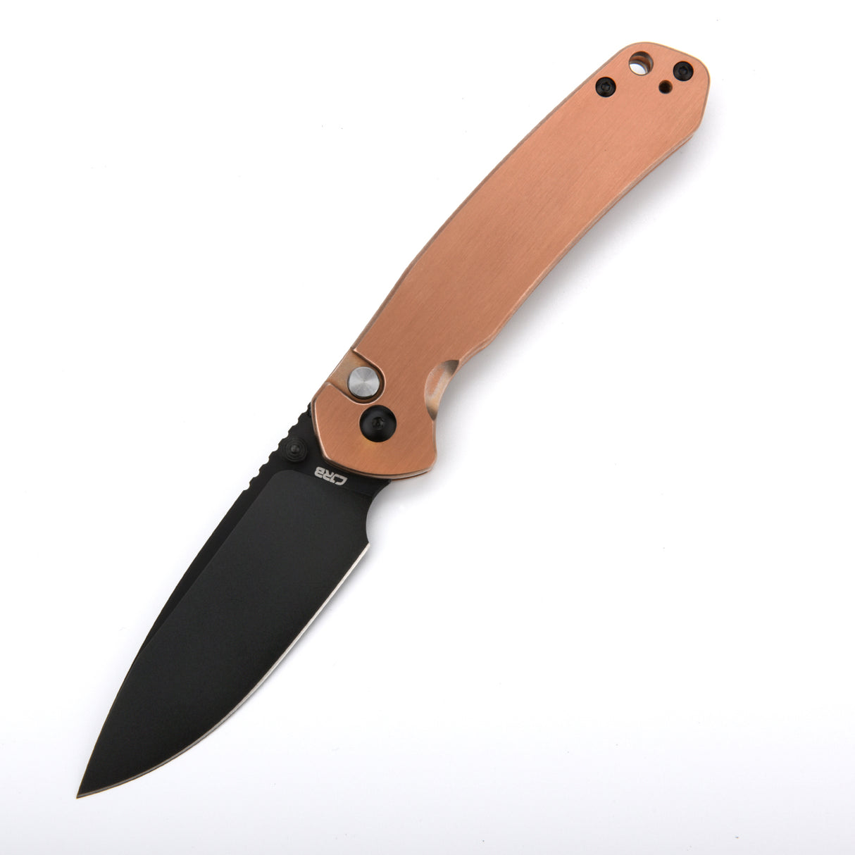 CJRB Pyrite J1925 AR-RPM9 Steel Blade Steel Handle Folding Knives Copper Color