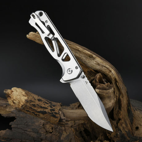 CJRB CHORD J1927 AR-RPM9 POWDER STEEL BLADE STEEL HANDLE FOLDING KNIVES