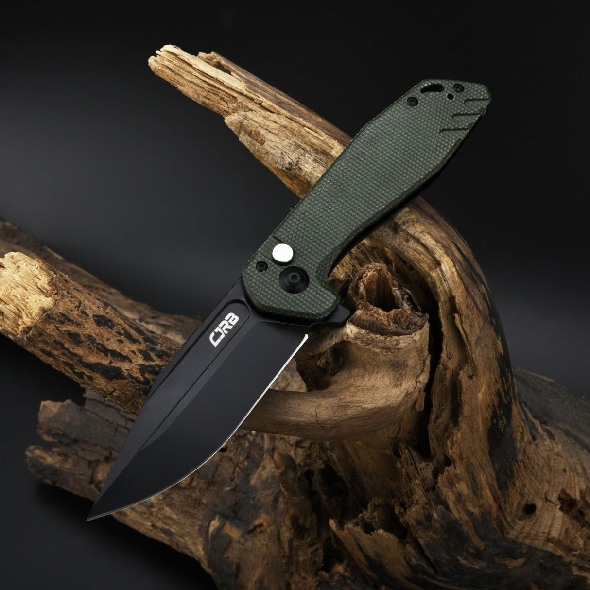 CJRB RIFF J1928 AR-RPM9 Steel Blade Micarta and G10 Handle Folding Knives