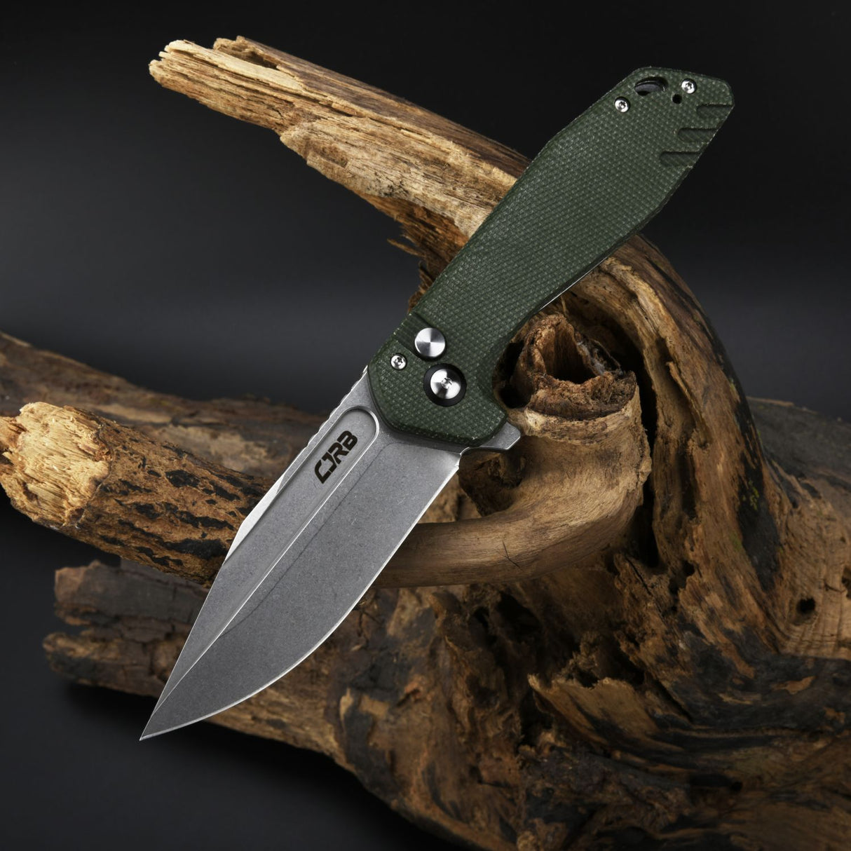 CJRB RIFF J1928 AR-RPM9 Steel Blade Micarta and G10 Handle Folding Knives