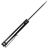 CJRB Droma Liner Lock Thumb Hole Knife Inlay Aluminum And G10 Inlay Handle (3.33'' Black PVD Coating AR-RPM9 Blade) J1963-BDK
