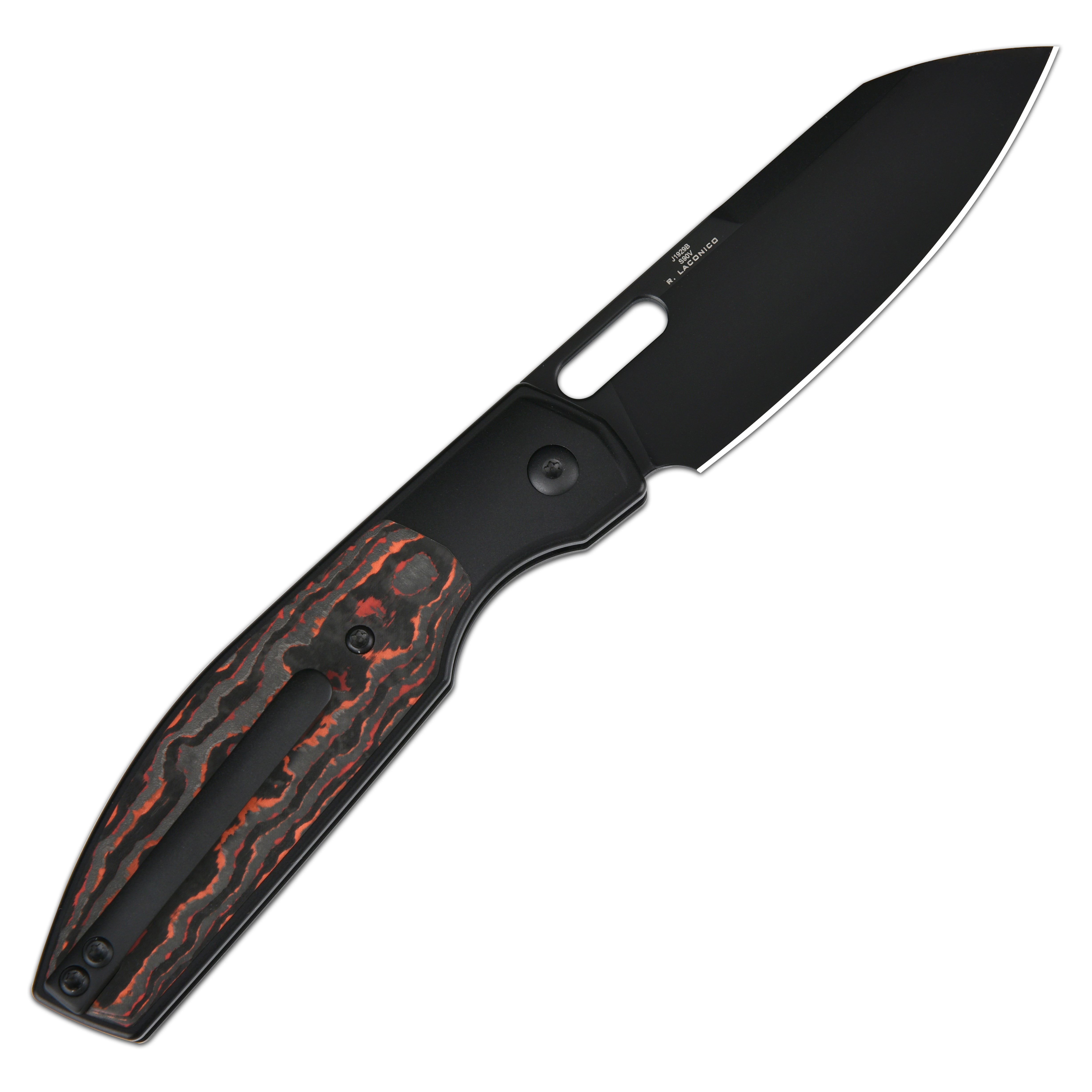 CJRB Ekko J1929 CPM S90V Blade Black Titanium & Fat Carbo