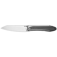 ArtisanCutlery Trust Thumb Stud & Frame Lock Knife Titanium and Aluminum Handle (3.758'' Stone Wash S35VN Blade) 1886G-GY