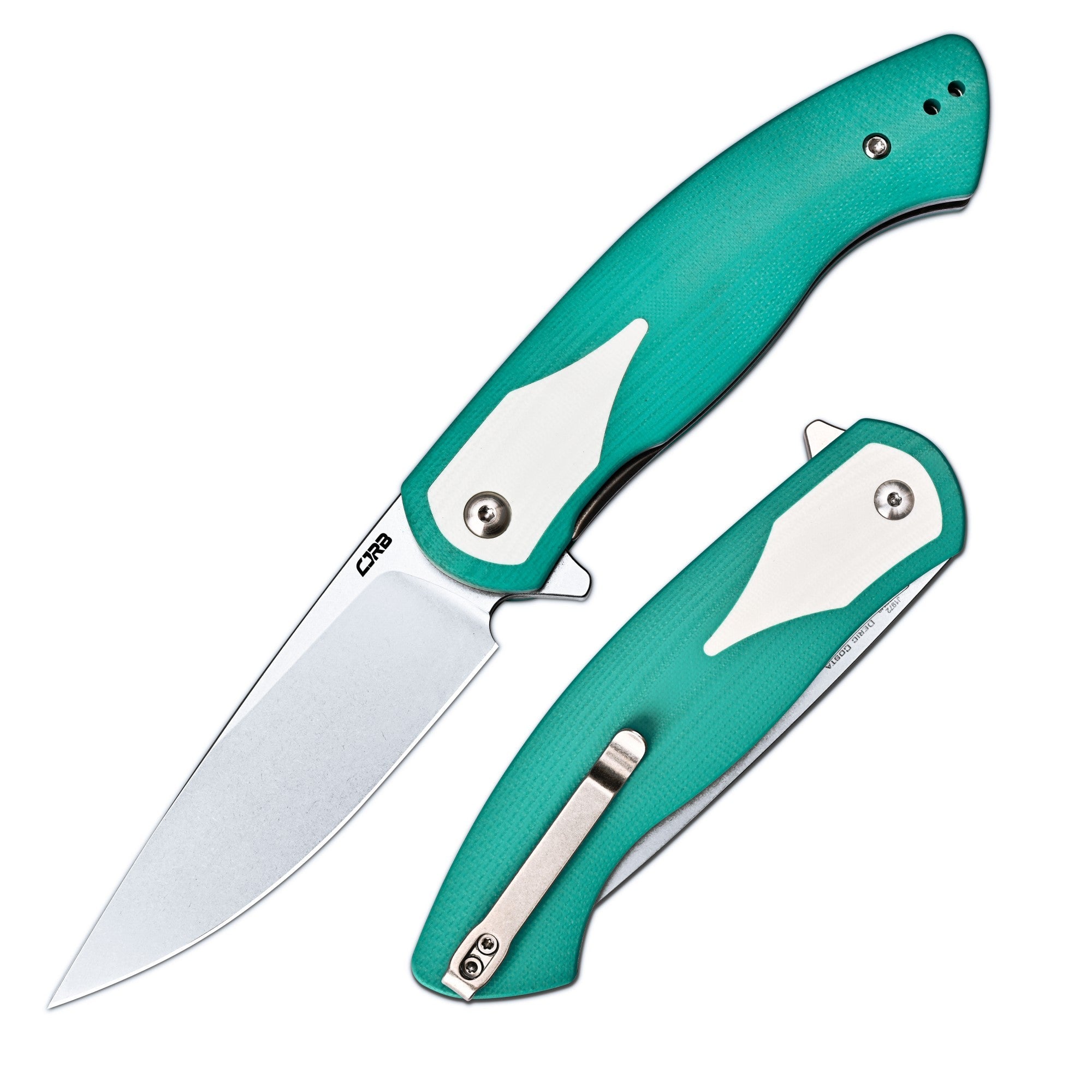 CJRB Rodayo Flipper & Liner Lock Green - Product view 2