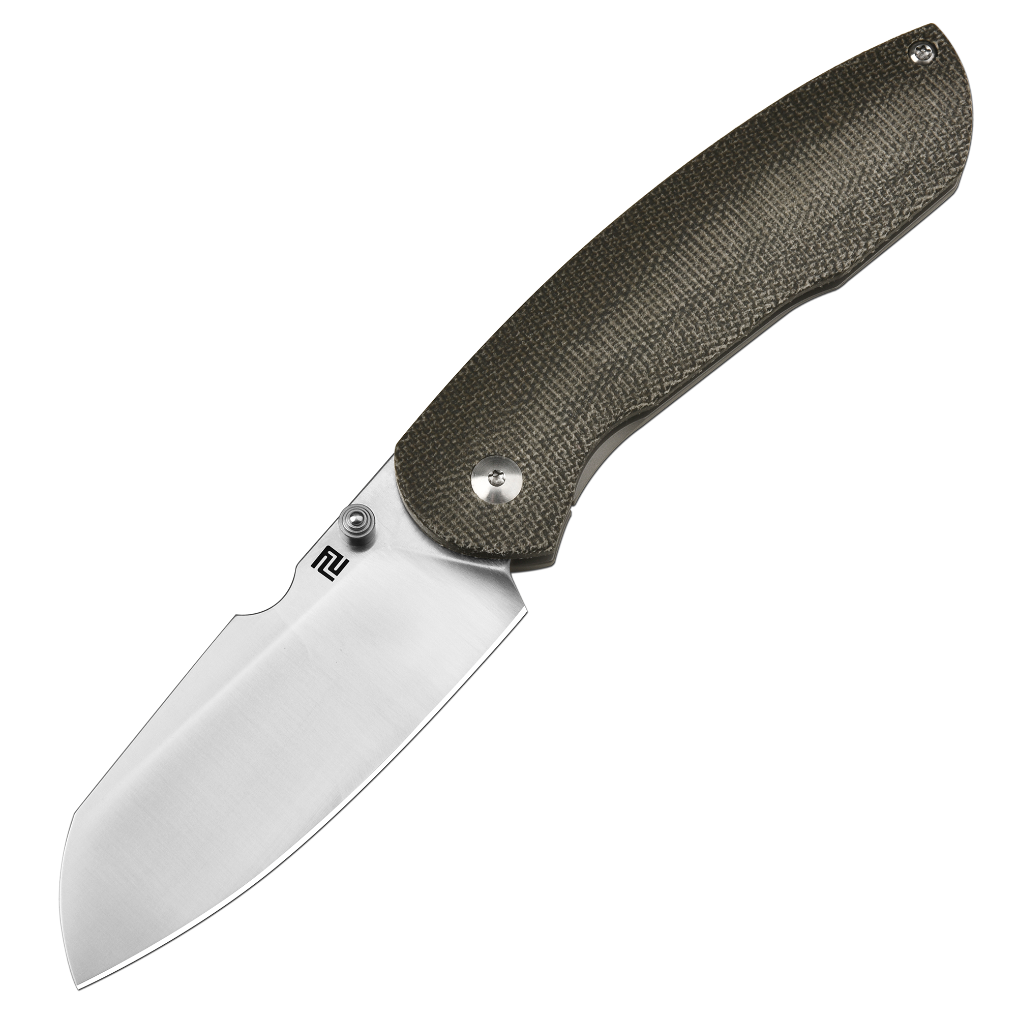 ArtisanCutlery Prime 1866G S90V Blade Micarta+Titanium Ha