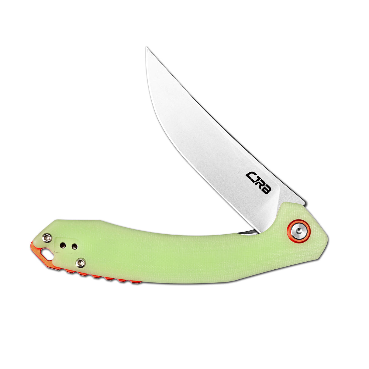 CJRB Gobi Flipper & Liner Lock G10(Glow In the Dark) Handle (3.5'' Stone Wash AR-RPM9 Blade) J1906-GD
