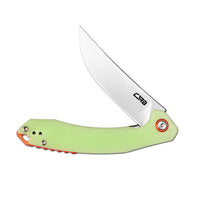 CJRB Gobi Flipper & Liner Lock G10(Glow In the Dark) Handle (3.5'' Stone Wash AR-RPM9 Blade) J1906-GD