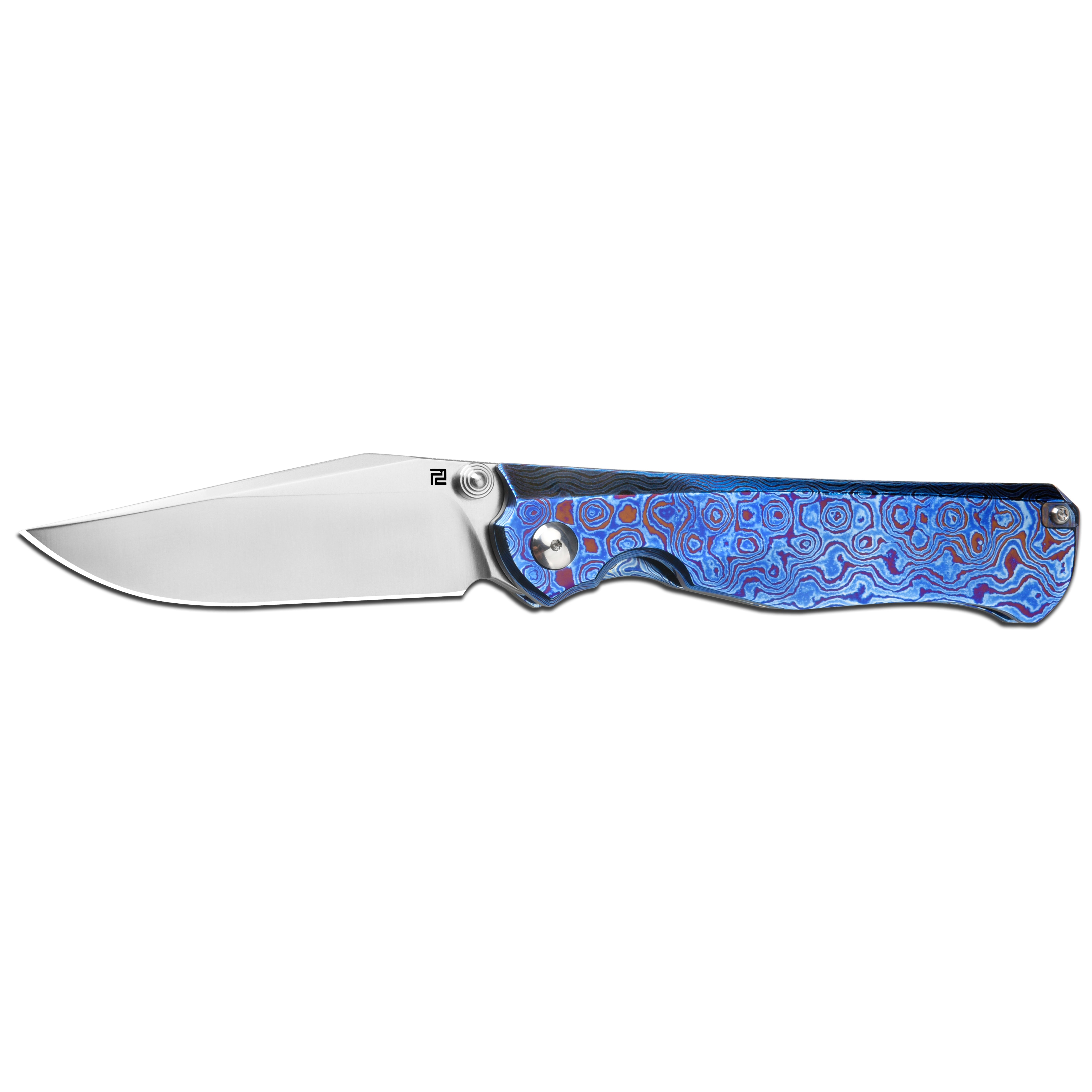 ArtisanCutlery Crusoe ATZ-1869G S90V Blade Titanium Damas