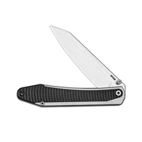 ArtisanCutlery Trust Thumb Stud & Frame Lock Knife Titanium and Aluminum Handle (3.758'' Stone Wash S35VN Blade) 1886G-GY