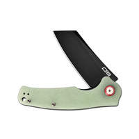 CJRB Crag Liner Lock & Flipper G10(Glow In the Dark) Handle (3.43'' AR-RPM9 Black PVD Coating Blade) J1904-BGD