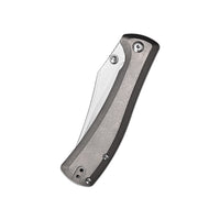 ArtisanCutlery Santee Thumb Stud & Frame Lock Folding Knife Titanium Handle (3.54'' CPM S35VN Steel Stone Wash Blade) 1888G-GY