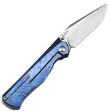 ArtisanCutlery Crusoe ATZ-1869G S90V Blade Titanium Damascus Handle Folding Knives