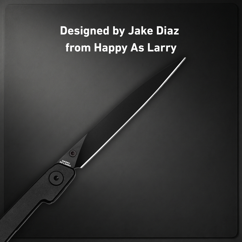 CJRB Lanky Liner Lock Front Flipper Knife Black Aluminum Handle (3.58'' Black PVD Coating AR-RPM9 Blade) J1965-BBK