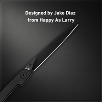 CJRB Lanky Liner Lock Front Flipper Knife Black Aluminum Handle (3.58'' Black PVD Coating AR-RPM9 Blade) J1965-BBK