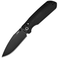CJRB Mega Maximal Thumb Stud & Crossbar Lock Knife Black Micarta Handle(3.43'' AR-RPM9 Steel Black PVD Coating Blade) J1954L-BBK