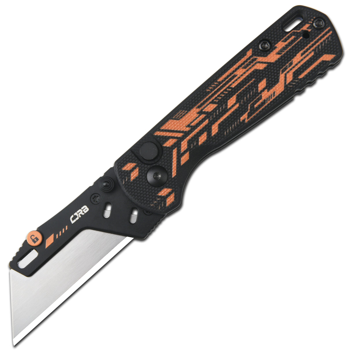 CJRB Boxer J1967 G10 Handle Folding Utility Knife, with 10 Extra Blades