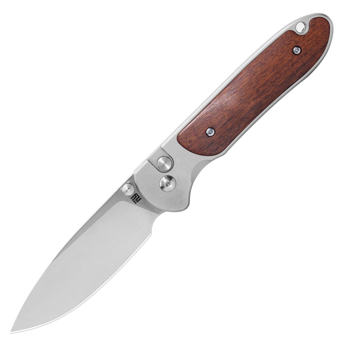 Artisan Cutlery 2023 New Prototype Spurdog ATZ-1863 AR-RPM9 Blade Wood Handle Folding Knives