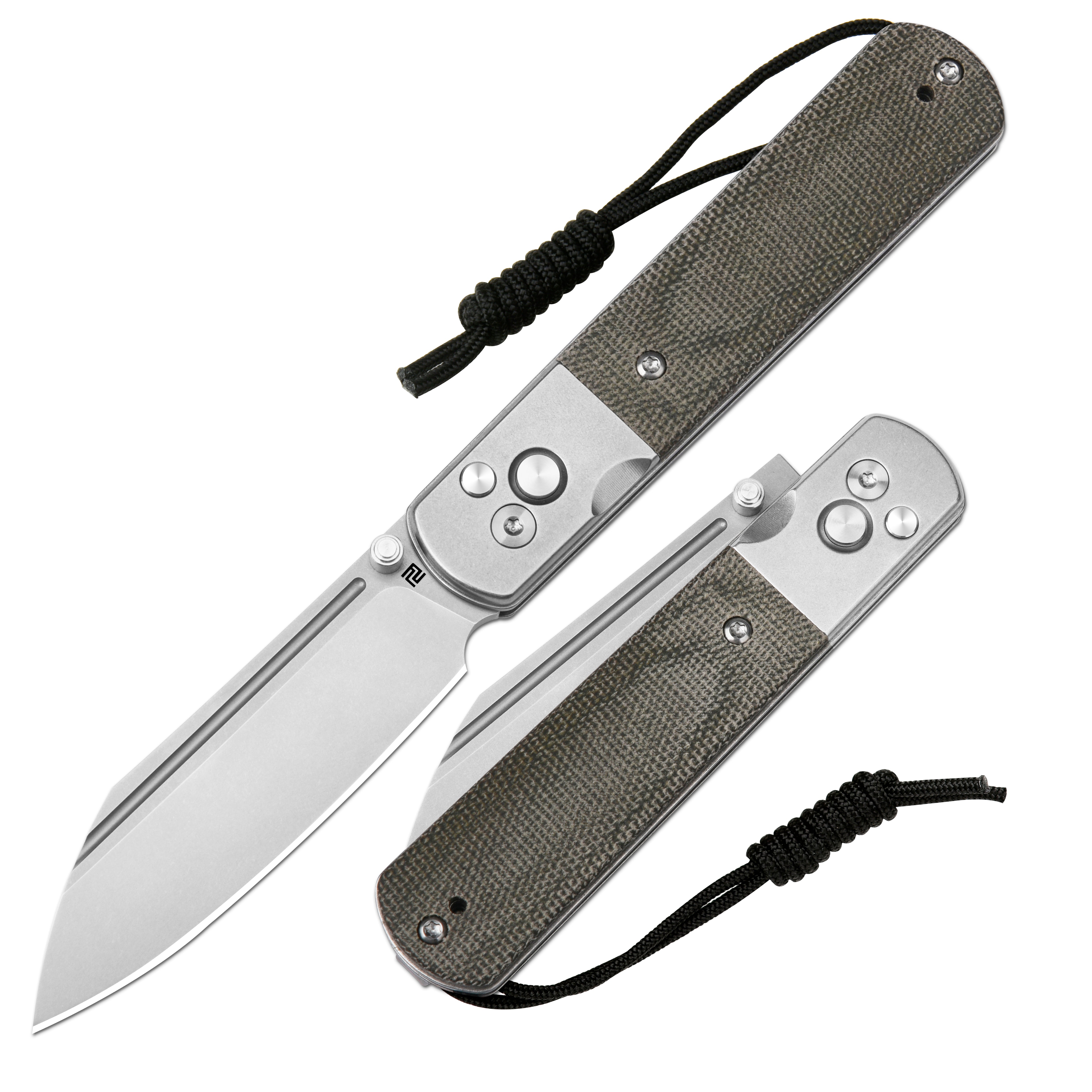 Artisan Cutlery Holm 1875 S90V Steel Blade Steel and Micarta