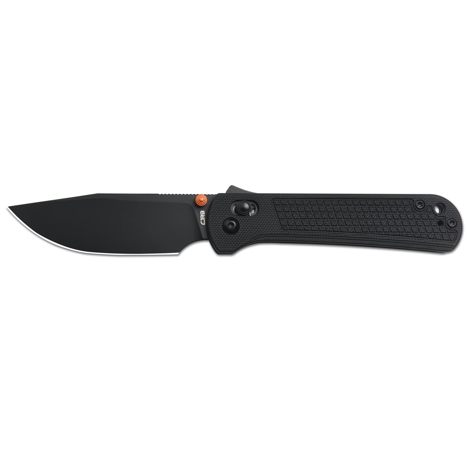 CJRB Bolt Thumbs Stud Recoil Lock Knife Black G10 Handle (3.25'' Black PVD Coating AR-RPM9 Blade) J1960-BBK