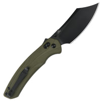 ArtisanCutlery Simoon Recoil Lock V2 Knife Green G10 Handle (3.47'' Black PVD Coating AR-RPM9 Blade) 1882P-BGN