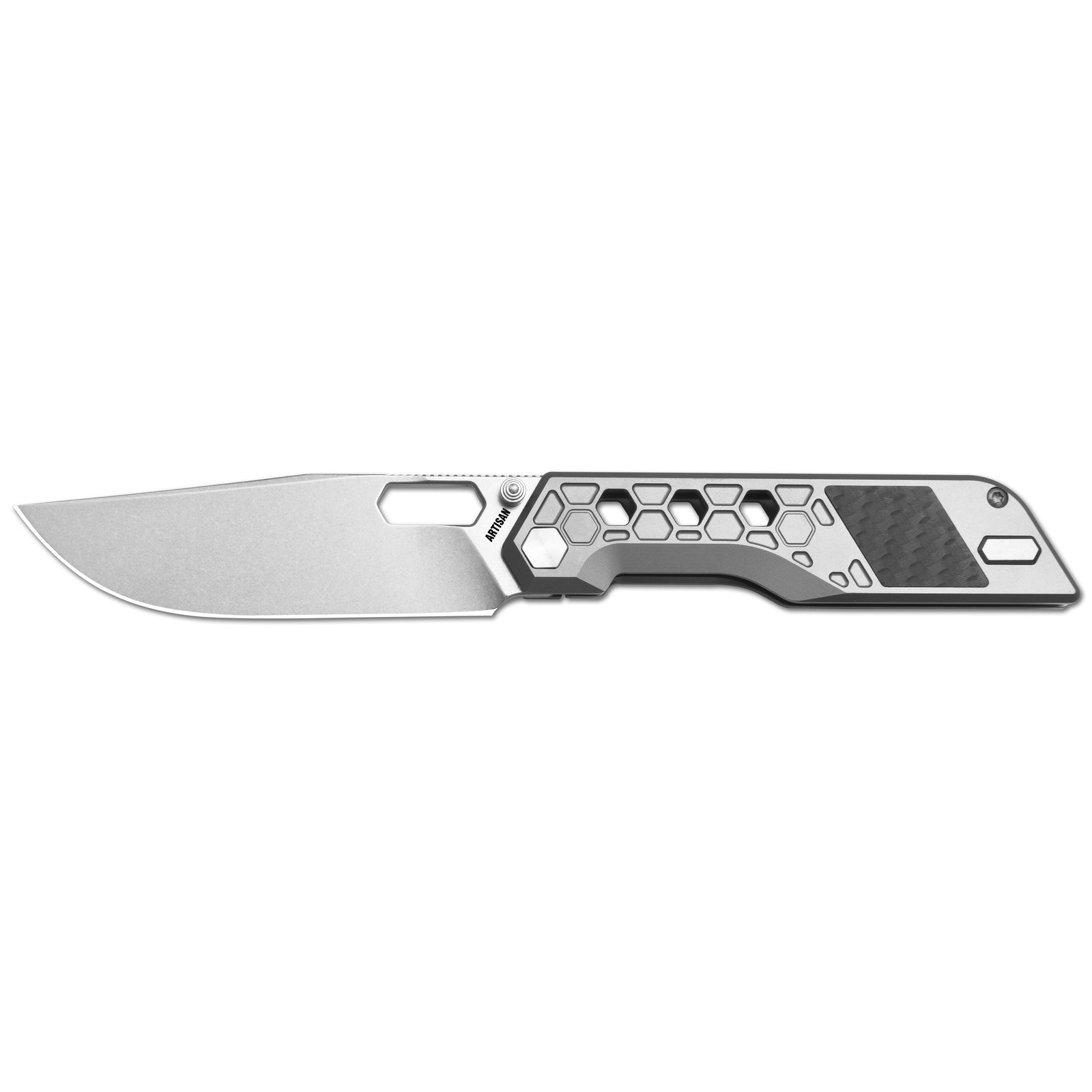 ArtisanCutlery Beest ATZ-1878G S35VN Blade Titanium Handle Folding Knives Grey