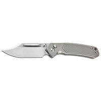 CJRB Bowie Pyrite J1942T CPM S90V Blade Titanium Handle Folding Knives