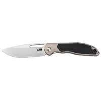 CJRB Droma Liner Lock Thumb Hole Knife Inlay Aluminum And G10 Inlay Handle (3.33'' Stone Wash AR-RPM9 Blade) J1963-BK