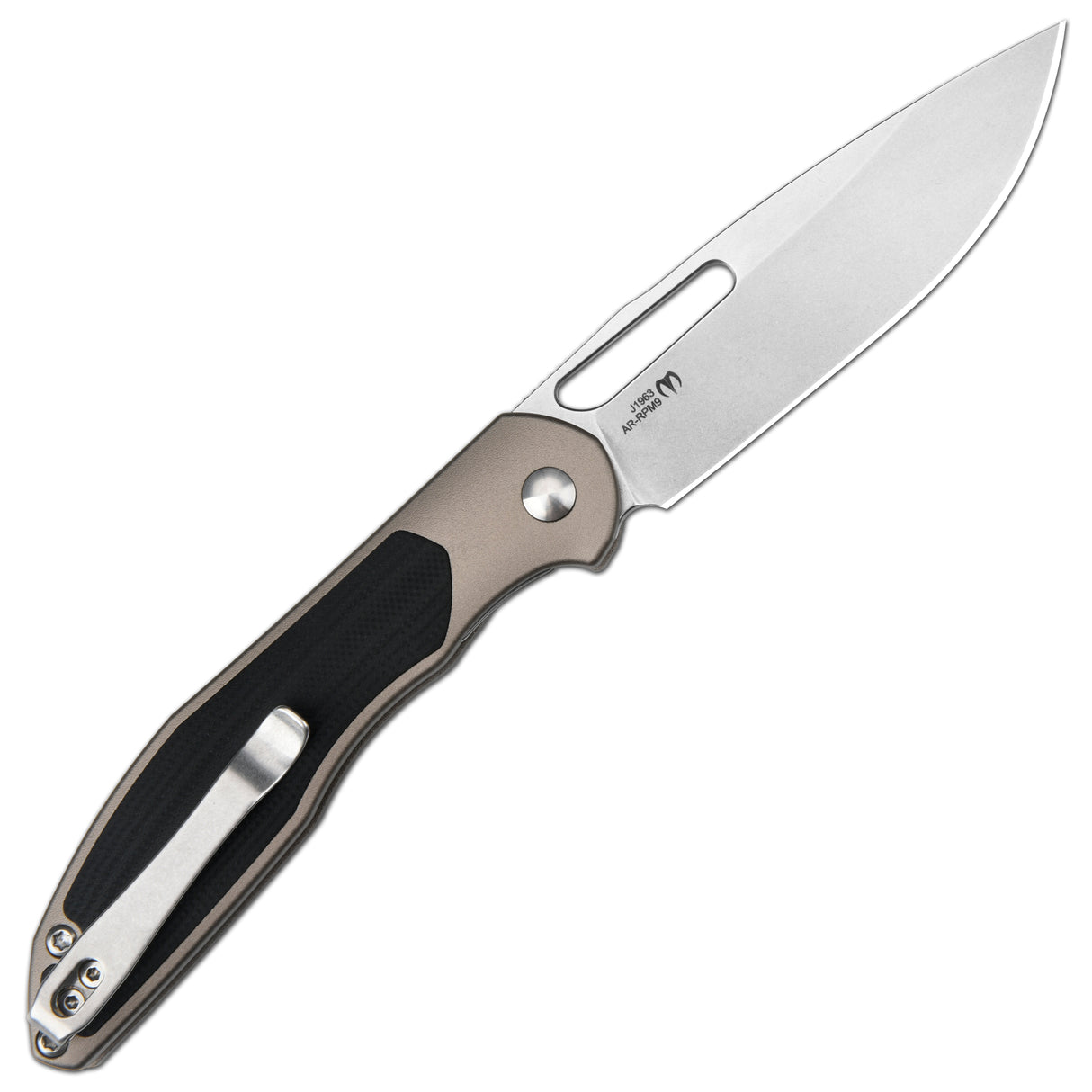 CJRB Droma J1963 AR-RPM9 Steel Blade Aluminum and G10 inlay Handle Folding Knives