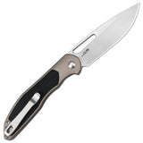 CJRB Droma J1963 AR-RPM9 Steel Blade Aluminum and G10 inlay Handle Folding Knives