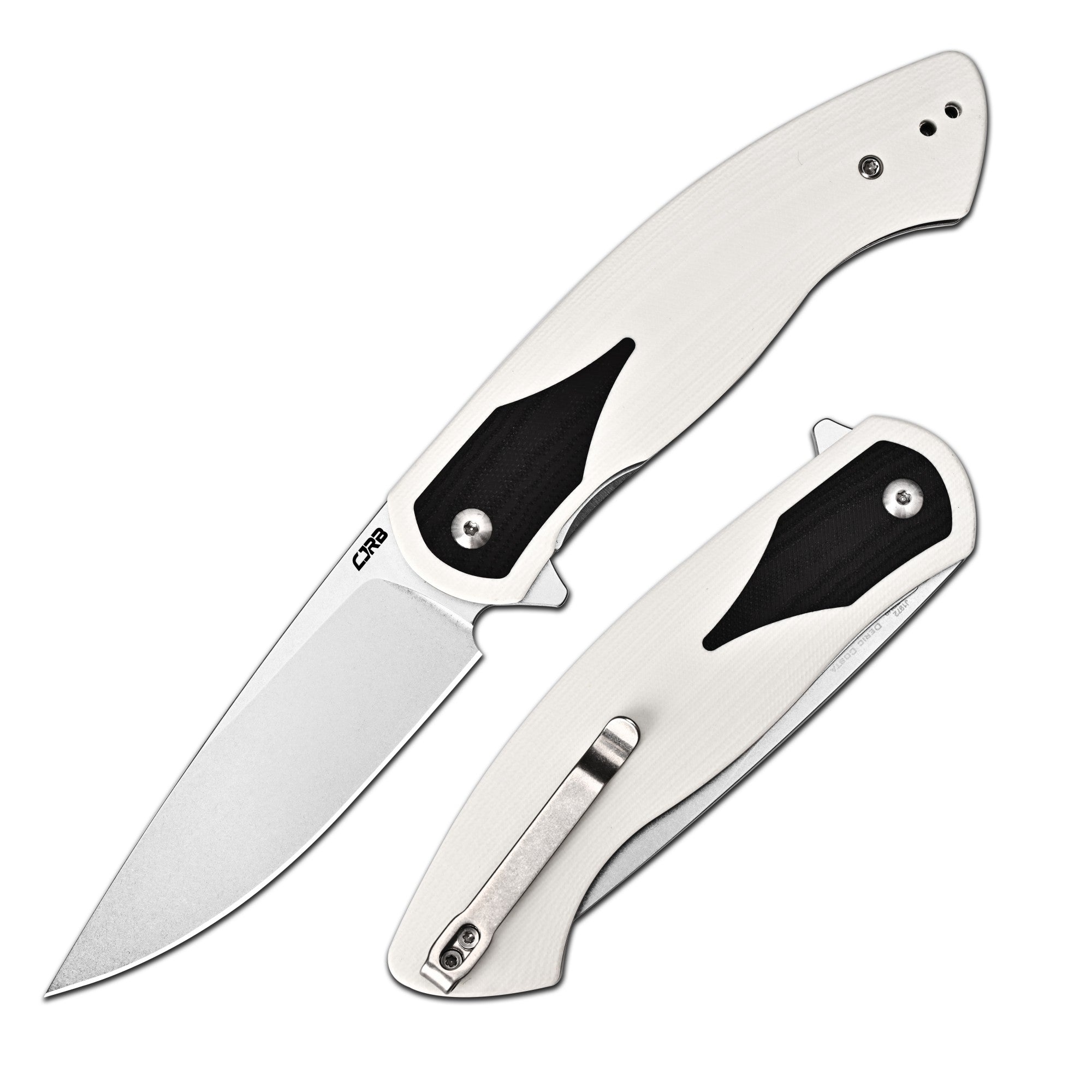 CJRB Rodayo Flipper & Liner Lock White - Product view 2