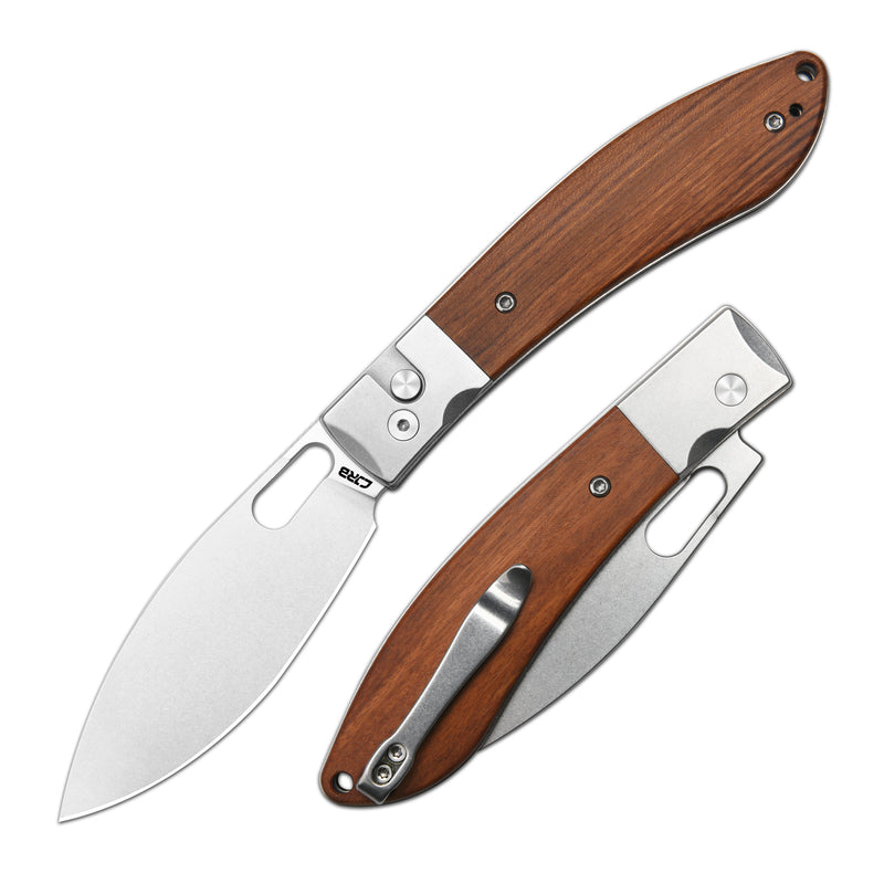 CJRB Sasaya J1959 AR-RPM9 Steel Blade Wood Handle Folding Knives