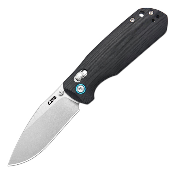 Cjrb Maximal Crossbar Lock Knife Black G10 Handle (2.95'' Stone Wash Ar-rpm9 Blade) J1954-bk - cjrb maximal