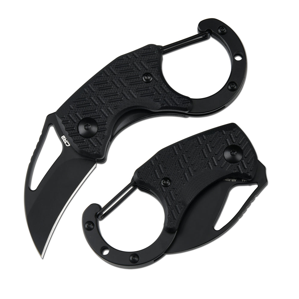 CJRB Anansi J1964 AR-RPM9 Steel Blade G10 Handle Folding Knives Black G10 Handle/Black PVD Finish