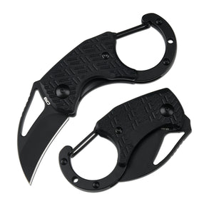 CJRB Anansi J1964 AR-RPM9 Steel Blade G10 Handle Folding Knives Black G10 Handle/Black PVD Finish
