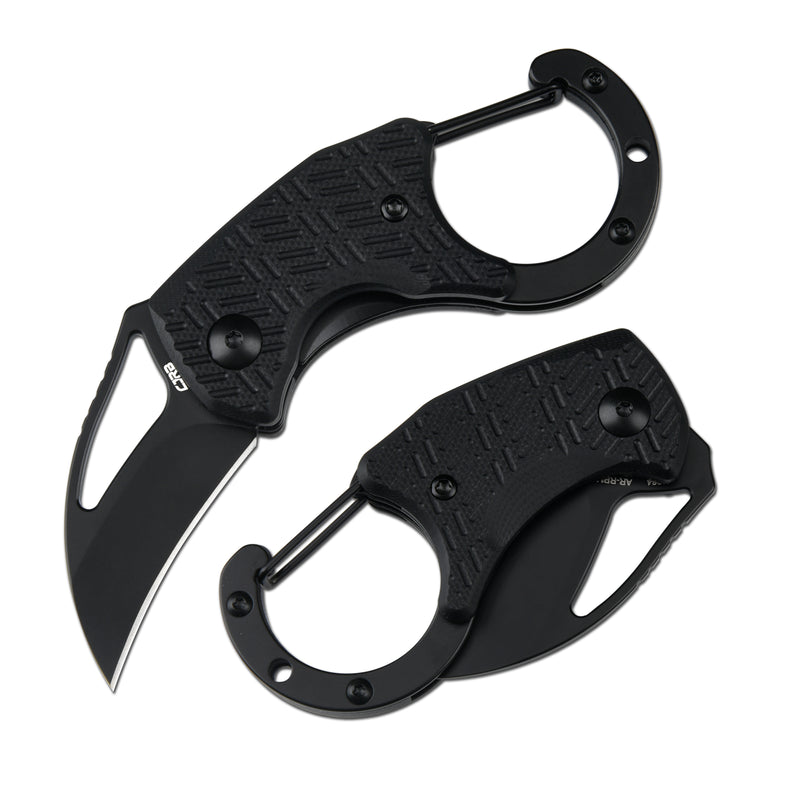 CJRB Anansi J1964 AR-RPM9 Steel Blade G10 Handle Folding Knives Black G10 Handle/Black PVD Finish