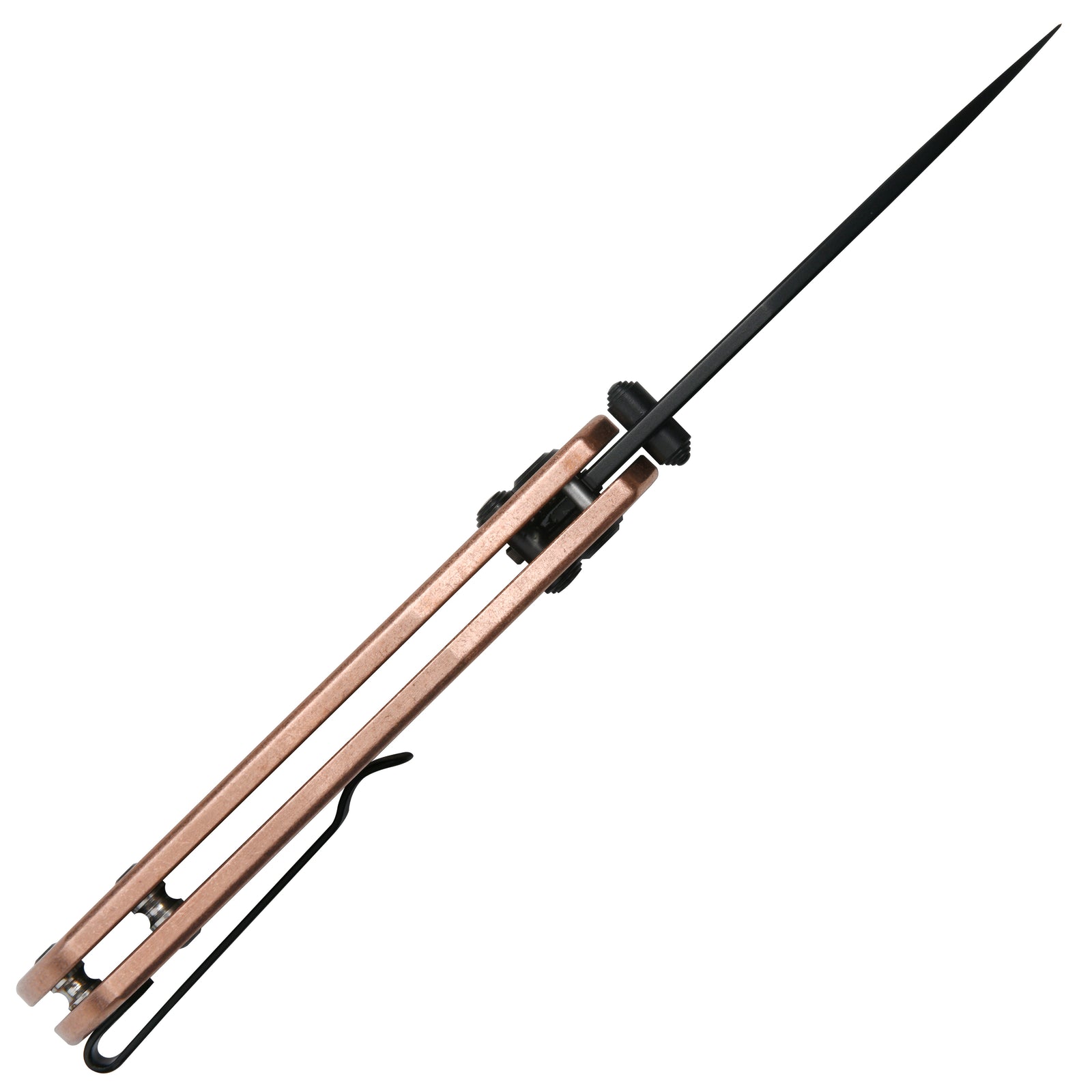 CJRB Maximal Crossbar Lock Knife Copper Handle (2.95'' Black PVD Coating AR-RPM9 Blade) J1954-CO