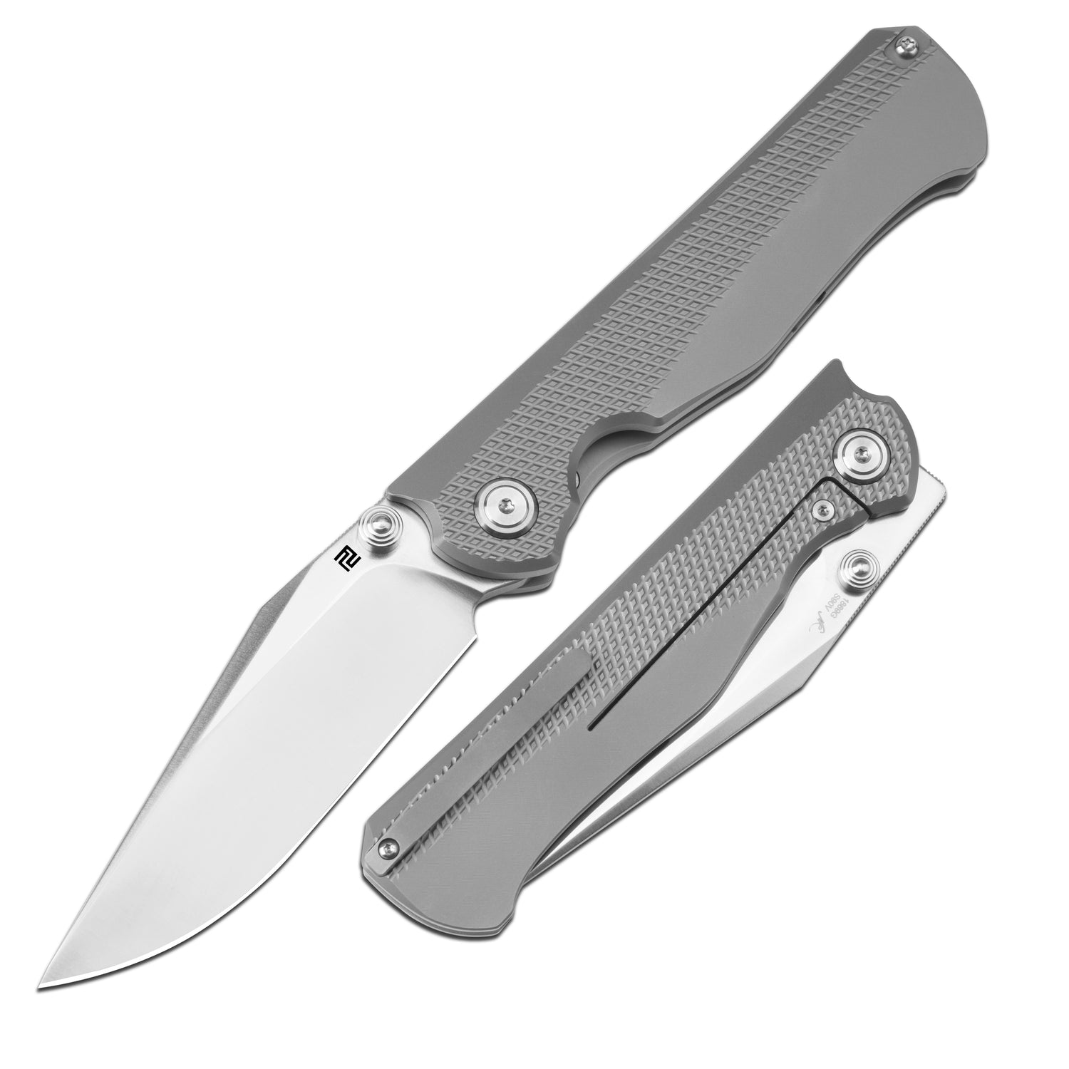 ArtisanCutlery Caruso ATZ1869G S90V Blade Titanium Handle Folding Kni