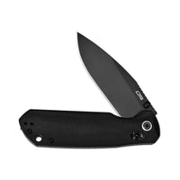 CJRB Mega Maximal Thumb Stud & Crossbar Lock Knife Black Micarta Handle(3.43'' AR-RPM9 Steel Black PVD Coating Blade) J1954L-BBK