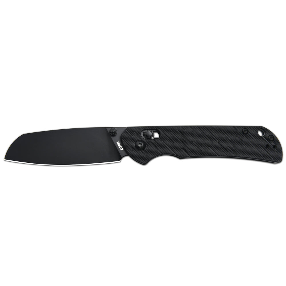 CJRB Lyrid J1953 AR-RPM9 Steel Blade G10 Handle Folding Knives - Black PVD/Black G10 (J1953-BBK)