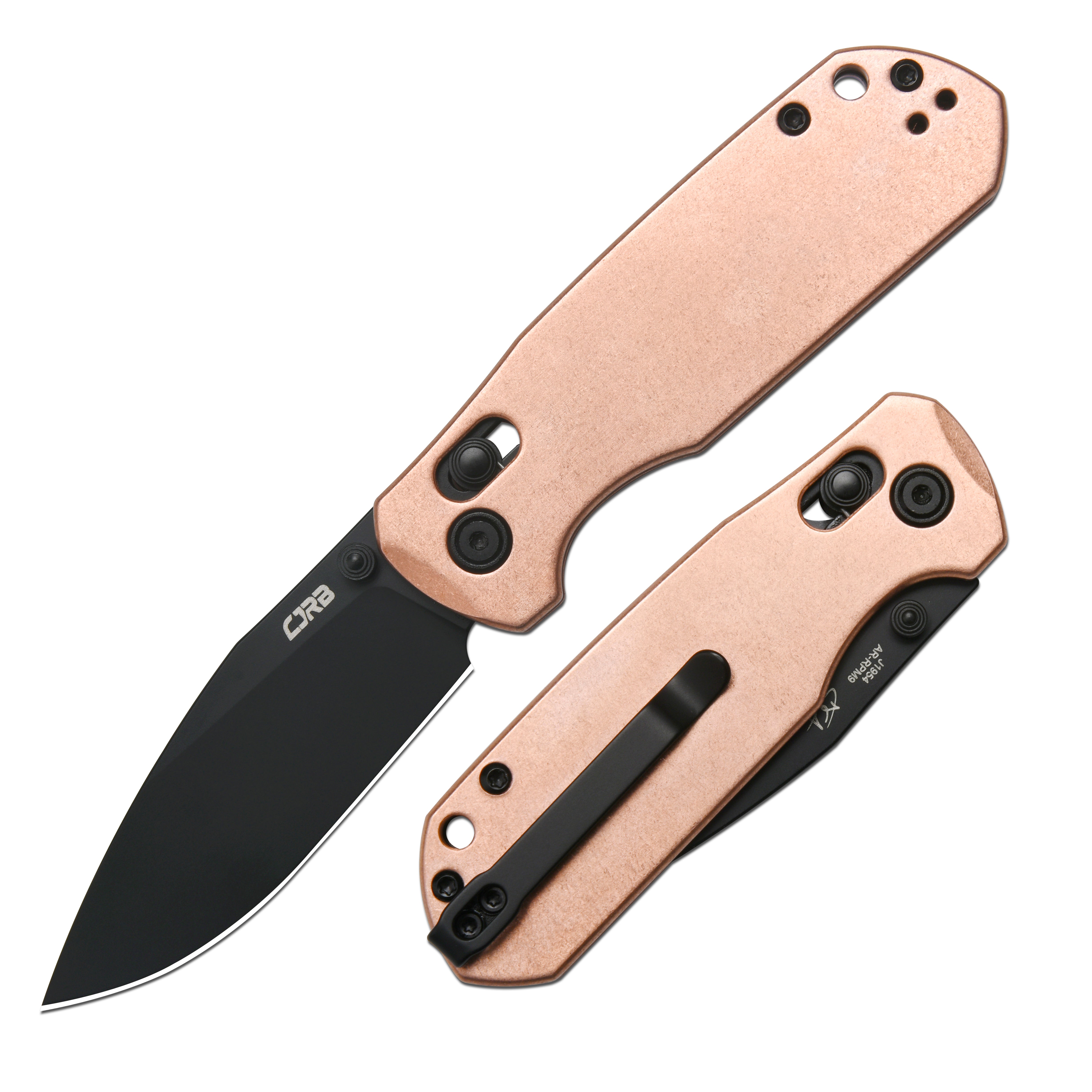 CJRB Maximal Crossbar Lock Knife Copper Handle (2.95'' Bl