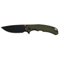 ArtisanCutlery Tradition V2 Liner Lock Knife Green G10 Handle (3.58'' Black PVD Coating AR-RPM9 Blade) 1702M-BGN