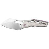 Artisan Cutlery Tortoise 1884G S35VN Steel Blade Titanium Handle Folding Knives