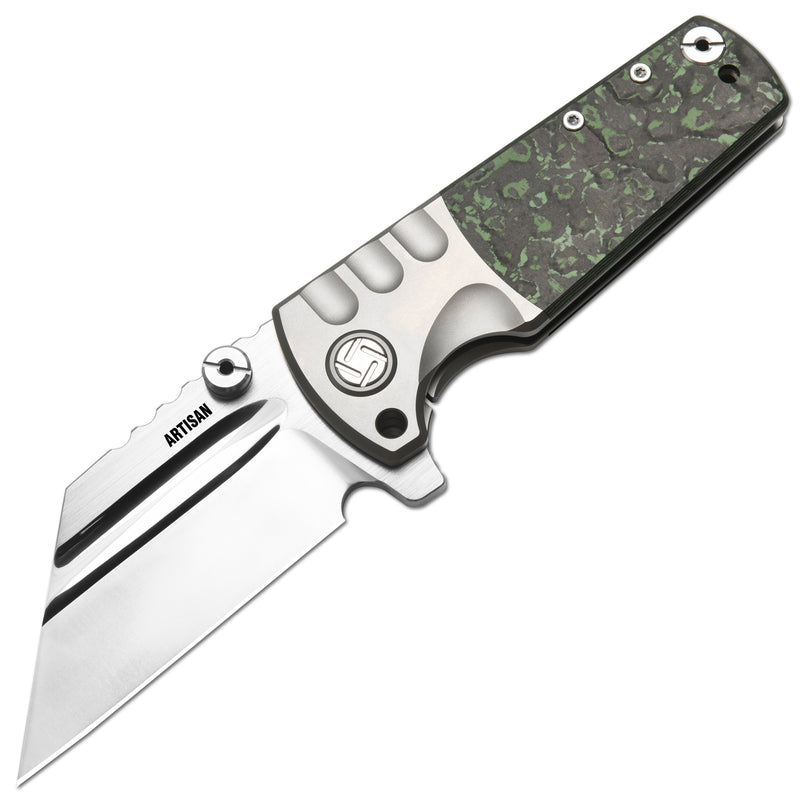ARTISAN CUTLERY PROPONENT 1820G-JW S90V Blade Titanium and Fat Carbon Inlay Handle Folding Knife(Limited edition)