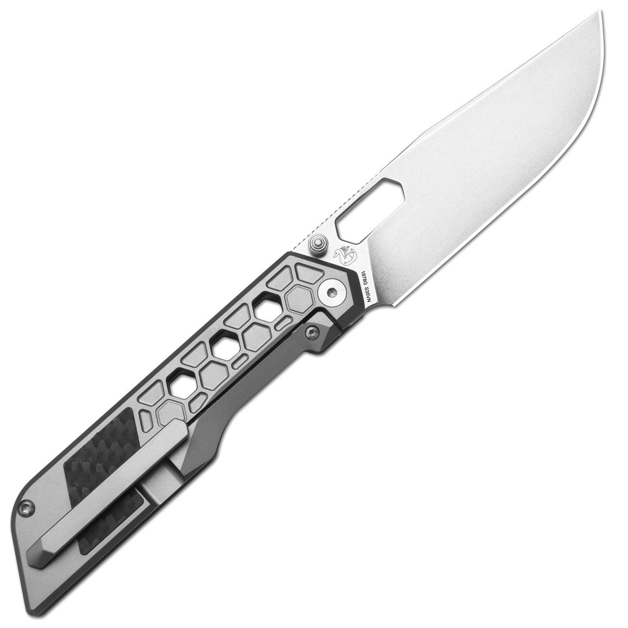ArtisanCutlery Beest ATZ-1878G S35VN Blade Titanium Handle Folding Knives Grey