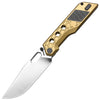 Artisancutlery Beest Atz-1878g S35vn Blade Titanium Handle Folding Knives Gold - artisancutlery beest