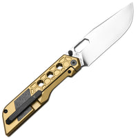 ArtisanCutlery Beest ATZ-1878G S35VN Blade Titanium Handle Folding Knives Gold
