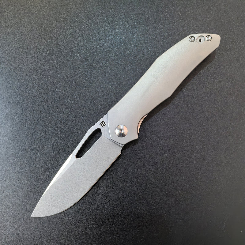 ArtisanCutlery Keras ATZ-1880G S35VN Blade Titanium Handle Folding Knives(PROTOTYPE)