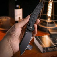 ArtisanCutlery Simoon Recoil Lock V2 Knife Black G10 Handle (3.47'' Black PVD Coating AR-RPM9 Blade) 1882P-BBK