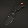 ArtisanCutlery Doubletap Recoil Lock Knife G10 Handle (3.86'' Black PVD Coating&Stone Wash D2 Blade) 1888P Prototype