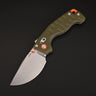ArtisanCutlery Doubletap Recoil Lock Knife G10 Handle (3.86'' Black PVD Coating&Stone Wash D2 Blade) 1888P Prototype